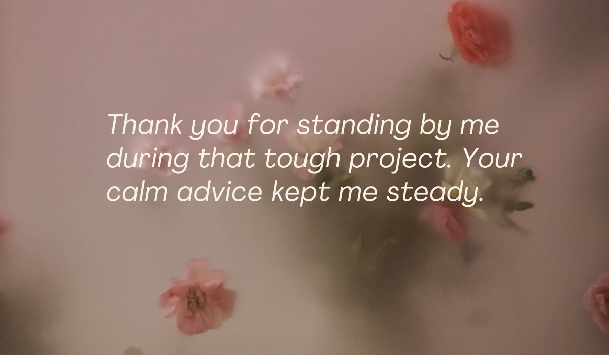 Appreciation Thanks Messages to Boss for Support